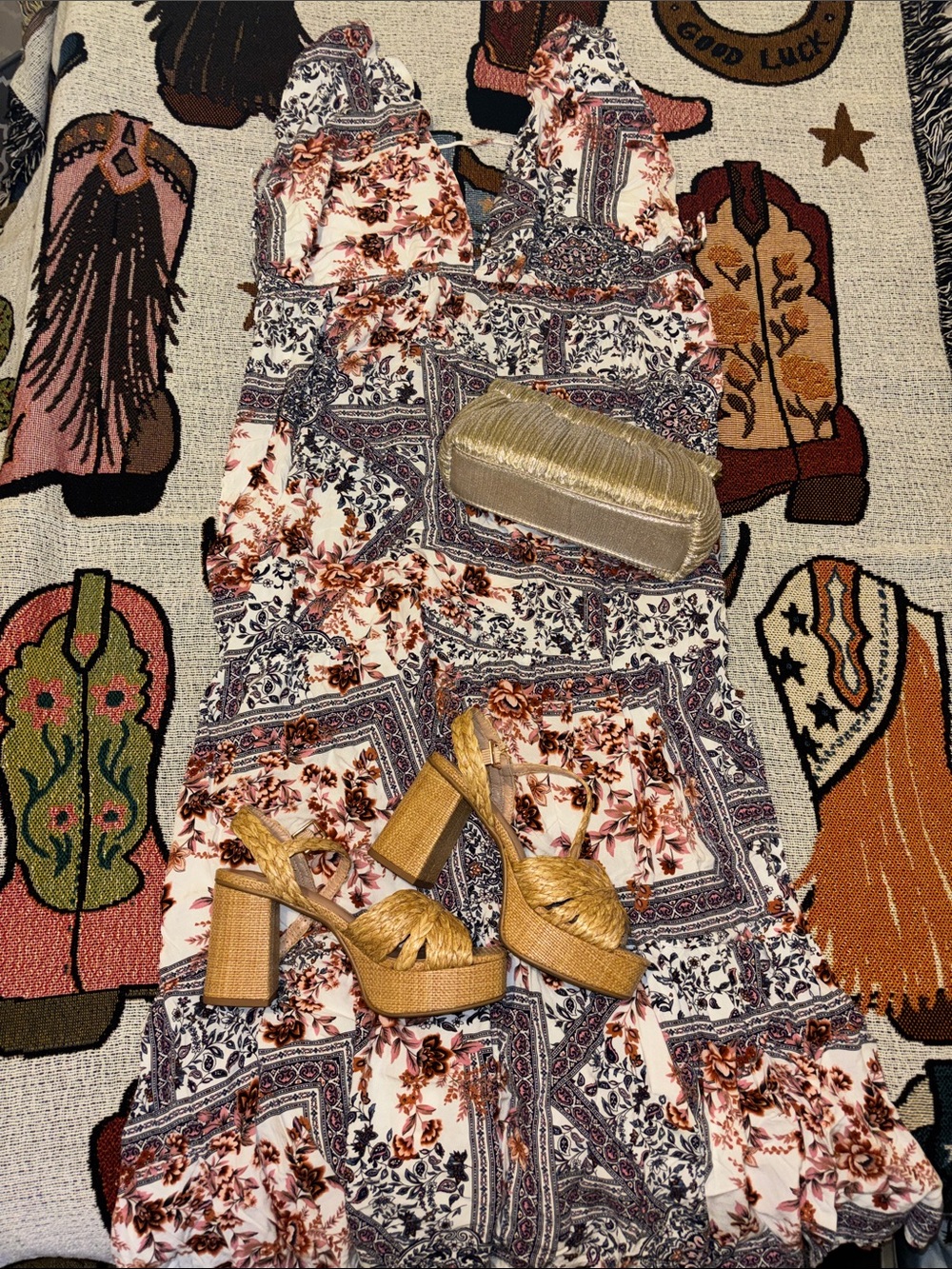 Lulu’s On You Paisley Maxi Dress